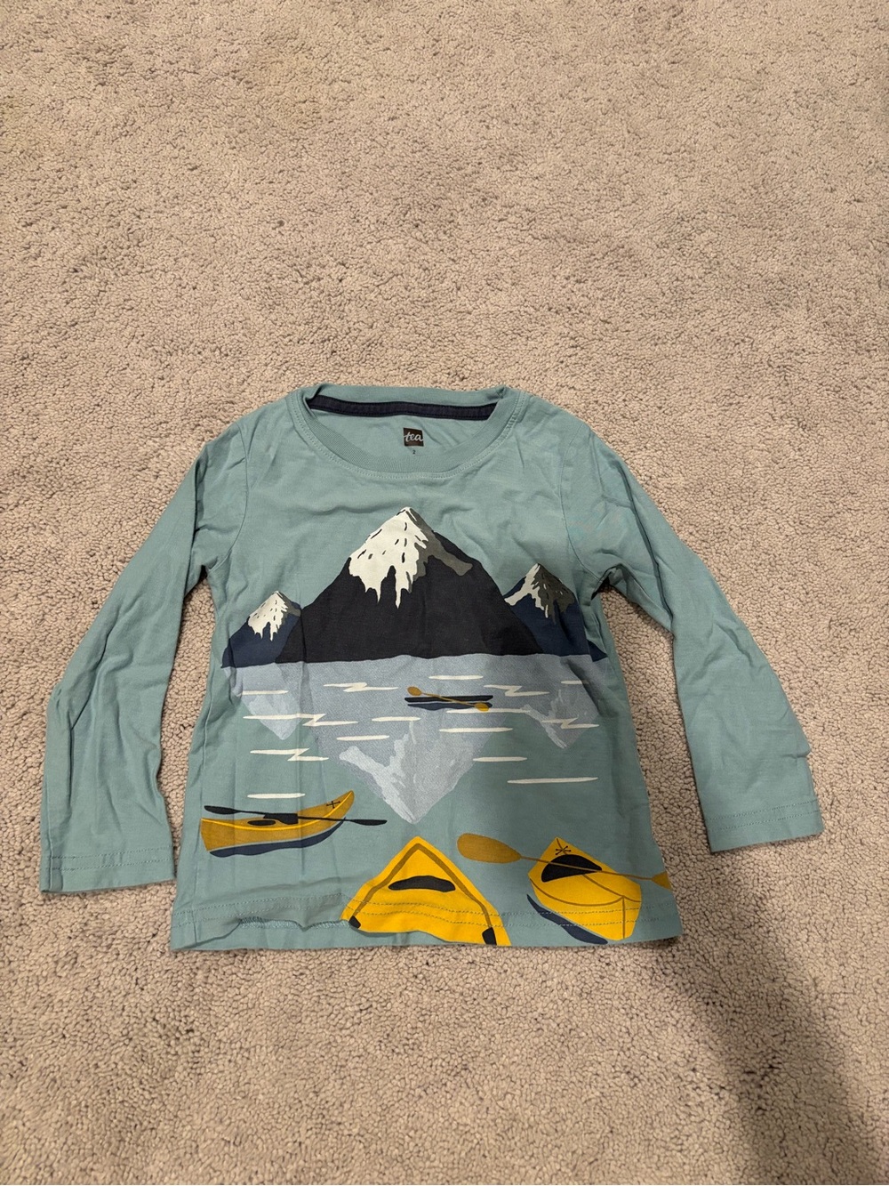 Tea Collection Mountain & Kayak Graphic Long-Sleeve Tee